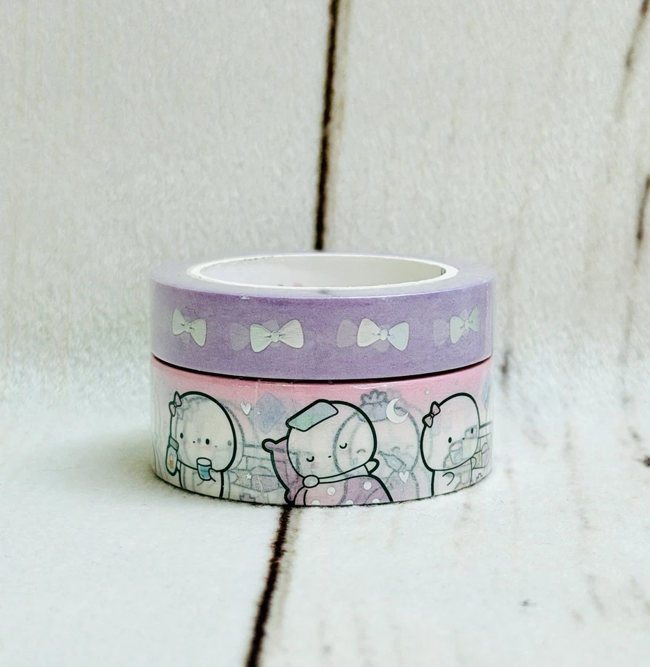 Новый каждую минуту история EMAS больной день Beanie фиолетовый бант Washi ленты x 2 комплект дуэт - Изображение 1 из 1