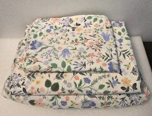 Pottery Barn Teen Rifle Paper Co. Bramble Fields Cream Organic Sheet Set Twin - Picture 1 of 7