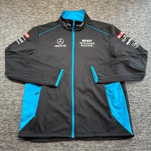 Rokit Williams Racing Softshell Jacket Mens XXL Black Blue Formula 1 F1 AMG - Picture 1 of 9