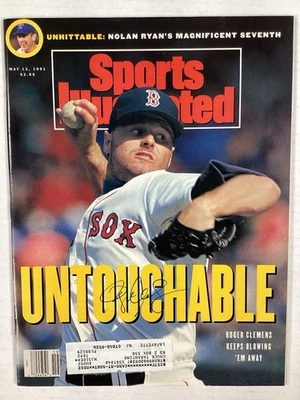 Roger Clemens Signed Sports Illustrated 5/13/91 Red Sox Baseball Autograph JSA - Image 1 of 4