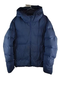 UNIQLO Giubbotto Piumino Imbottito Navy Taglia L Uomo Cappuccio Tampone Casual Outdoor - Foto 1 di 8