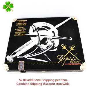 Montecristo Espada Guard Oscuro leere Holz Zigarrenkiste 8,75" x 7" x 1,5" - Bild 1 von 12