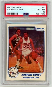 1983-84 Star #11 Andrew Toney PSA 10 Philadelphia 76ers - Picture 1 of 2