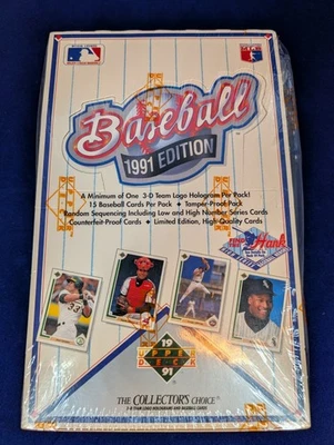 Caja de béisbol Upper Deck 1991 serie alta y baja sellada de fábrica Foto 1 de 4