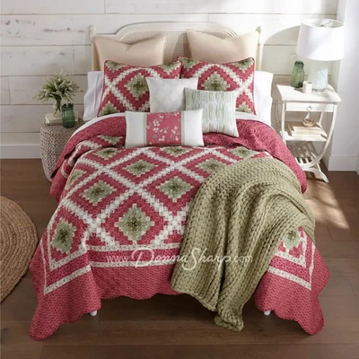Sweet Melon 3PC Quilted Bedding Set from Your Lifestyle by Donna Sharp - Image 1 of 4
