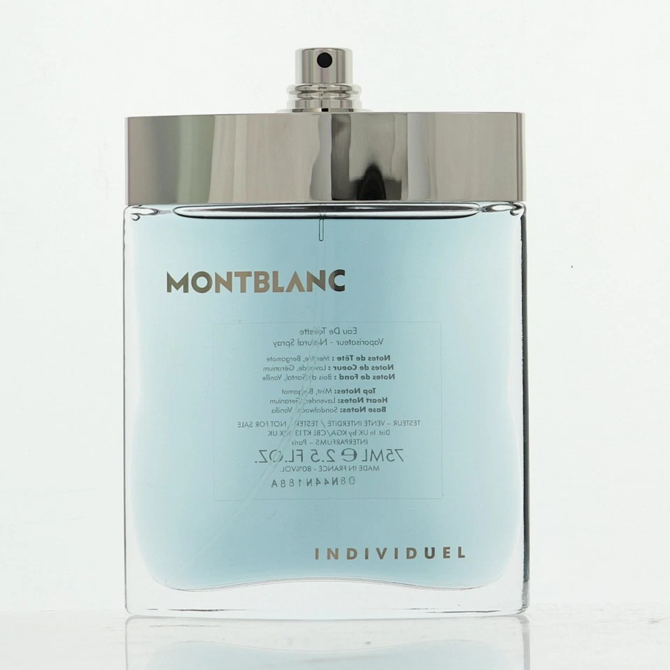 Mont Blanc Individuelle para Hombres 2.5 OZ Eau De Toilette Spray Probador Foto 1 de 1