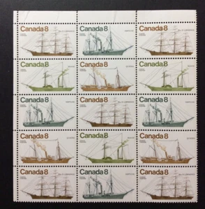 BroadviewStamps Canada #673a block of 15.  MNH F.  Folded once and a few creases - Picture 1 of 2