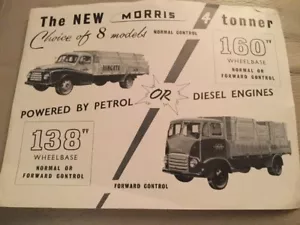 Morris Four 4 Tonner Car Brochure - 1957 - Picture 1 of 1