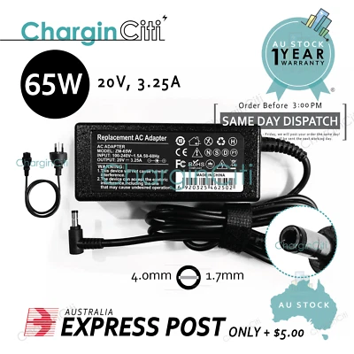 65W AC Adapter Charger for Lenovo ADLX65CCGA2A ADLX65CDGA2A - image 1 of 4