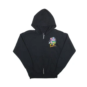 DISNEY Mickey & Friends Hoodie Black Full Zip Girls M - Picture 1 of 6