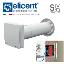 ASPIRATORE RECUPERATORE DI CALORE ELICENT REC DUO 100 ARTICOLO 2RC1100 PUSH PULL