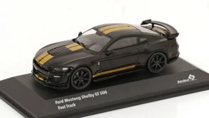 1:43 Solido Ford Mustang Shelby GT 350 Fast Track 2020 nero/oro - Foto 1 di 3
