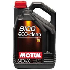 5 lt Motul 8100 Eco-Clean 0W30 Olio Motore 100% Sintetico ACEA C2 API SN