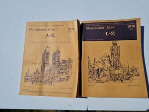 1975 Post Office Manchester Area Telephone Directory Section 261 & 262 A-K & L-Z