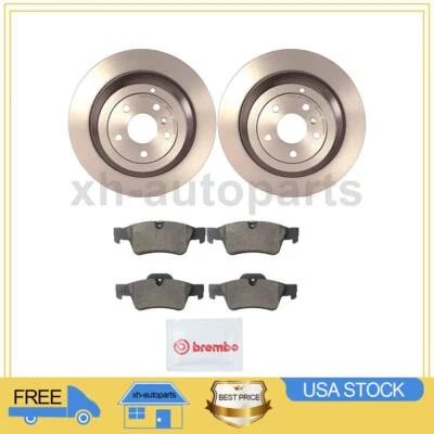 Fits 2007 2008 2009 Mercedes-Benz ML320 3X Rear Brake Pads Brake Rotor - Image 1 of 4