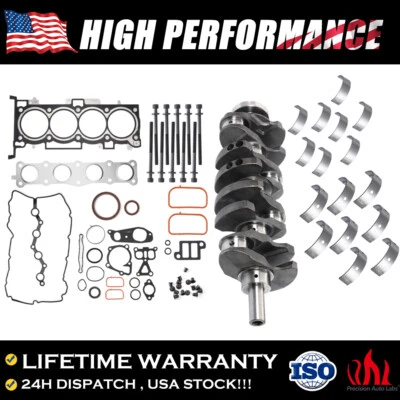 Kit de cigüeñal y cojinete del motor con kit de junta para Hyundai Sonata Kia Forte 2,4 L Foto 1 de 4