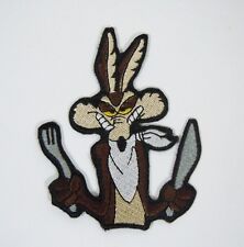 WILE E. COYOTE Embroidered Iron-On Patch - 3 1/2" - Looney Tunes.- Acme Corp.