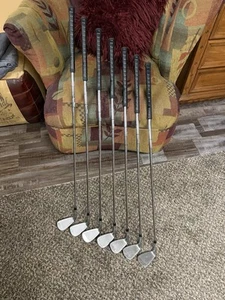 Nice Used Taylormade SIM Max-OS Iron Set 5-PW KBS Max Regular Flex Steel Shafts - Picture 1 of 8