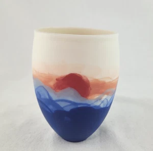 Tazza porcellana A.MANO Brooklyn 4,5" design alba ceramica da studio artigianale - Foto 1 di 17