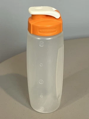 Rubbermaid Water Bottle Drink Container 20 Ounces Flip Top Lid 7F74 Orange - Image 1 of 4