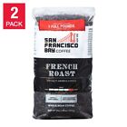 2 X San Francisco Bay French Dark Roast Coffee Specialty Arabica Całe ziarno 3 funty