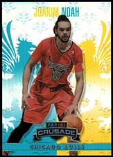 2013-14 Panini Crusade Insert Teal Bulls Basketball Card #7 Joakim Noah /249