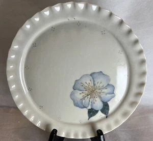Signierter handbemalter 8" Wandbehang Teller weiße Apfelblüte N. Jaqua '85 - Bild 1 von 4