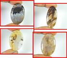 Natural Turkish Stick Agate Oval  4 Pcs Cabochon Loose Gemstone Lot 35-46MM Y422