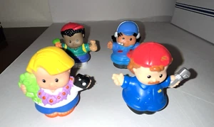 Little People Mattel 4 figuras cámara de turista y fontanero Lai trabajador niño zanahoria - Imagen 1 de 8