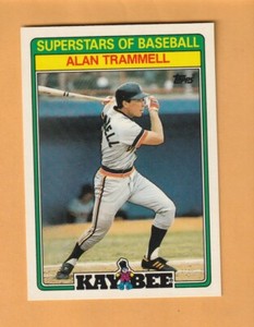 Alan Trammell Detroit Tigers 1988 Kay-Bee #31 3Y