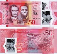 Jamaica 50 Dollars 2022 2023, UNC, REPLACEMENT ZZ, Polymer, P-New Design