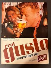 Schlitz Real Gusto, Milwaukee's Famous, Do Redheads have more fun, 1965 Print Ad