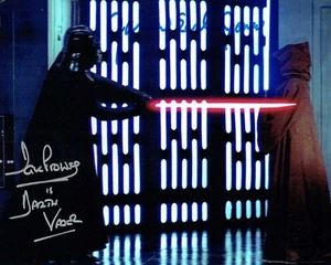 Foto firmada por Dave Prowse y James Earl Jones de Darth Vader Star Wars 10x8 + certificado de autenticidad - Imagen 1 de 1