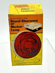 RED LENS & LIGHT W/ REPLACEABLE BULB AND PIGTAIL 2.5" MONARCH NEW Model 452921 - Picture 1 of 7