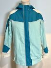 Athletech Teal And Aqua Girls Parka With Removable Fleece Lined Jacket Sz 14/16
