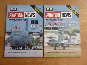 2 x AVIATION NEWS Magazines October 1990 Farnborough Report '90, Airlift Rodeo, - Picture 1 of 1