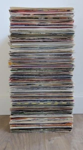 1980s RECORD COLLECTION STARTER BOX 20 X 7” VINYL RECORDS 80s PLAIN SLEEVES - Picture 1 of 7