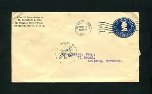 Ee.uu. Ga Sobre De 1907 Dependiendo Leipzig (EB-6) - Imagen 1 de 1
