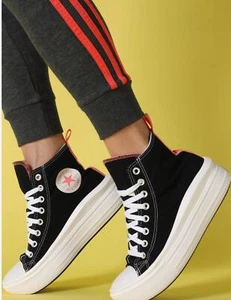 CONVERSE CHUCK TAYLOR ALLSTAR MOVE TELA RAGAZZA PLATFORM NERO 271716C - Imagen 1 de 6