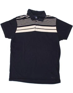 WRANGLER Mens Polo Shirt XL Navy Blue Striped WR05 - Picture 1 of 3