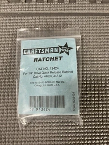 NOS Sears Craftsman USA MADE Ratchet Repair Kit 43424 For 44807 44812 Brand New! - Imagen 1 de 1