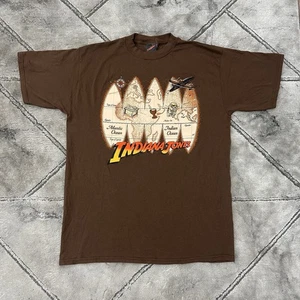 Vintage 90s Indiana Jones Movie Promo T Shirt - XL Mens USA Made Harrison Ford - Picture 1 of 12