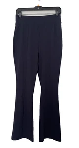 Pantalones elásticos suaves acampanados T By Talbots talla pequeña azul marino para mujer - Imagen 1 de 11