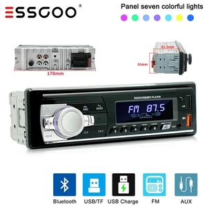 Car Stereo Radio Bluetooth Player Single 1 Din  In-dash Head Unit FM/USB/AUX/MP3 - Picture 1 of 9