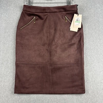 Ivanka Trump Skirt Womens 8 Purple Velvet Wonderland Career Stretch Work NWT $79 - Image 1 of 4