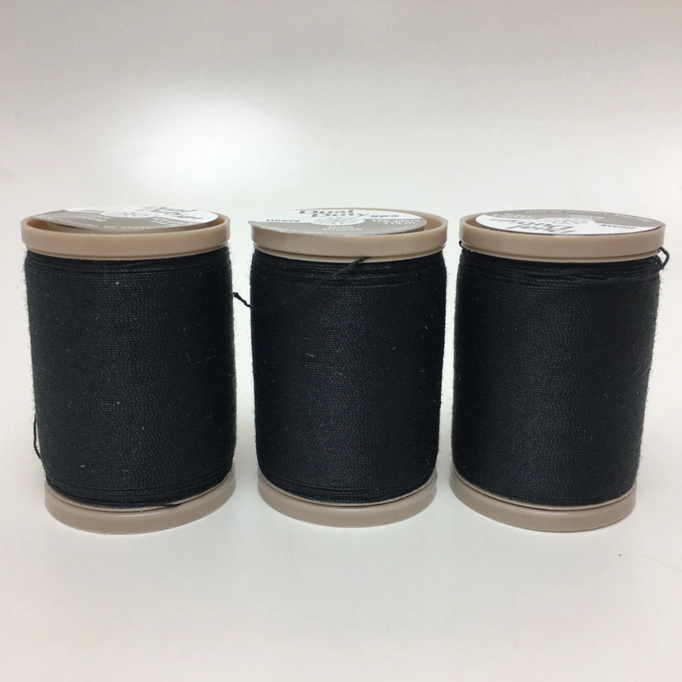 Dual Duty XP Heavy Thread 125 Yards, Black, Pack of 3 - Image 1 of 4