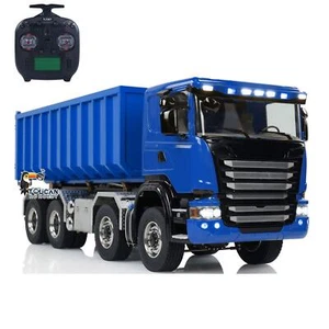1:14 RC 8x8 Hydraulic Metal Roll on/off Full Dumper Truck Model W/ High Bucket - Picture 1 of 16
