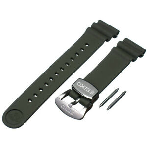 Seiko Watch Band SRPE05 SBDY051 SRP777 SRP779 SRPB11 SRPB53 Green 22 mm Silicone