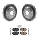 For 2020-2021 Buick Encore GX Front Coated Disc Brake Rotors And Ceramic Pad Kit