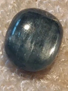 Cianita 13,4 quilates gato ojo S cabujón 14x12x7 mm piedras preciosas n.º 2 - Imagen 1 de 5